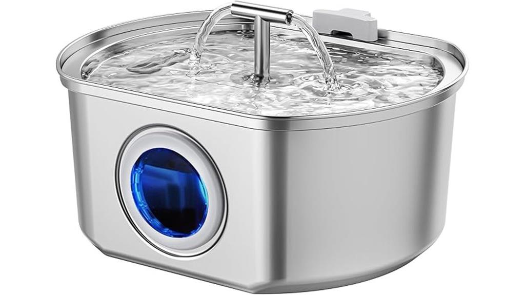 stainless steel pet fountain