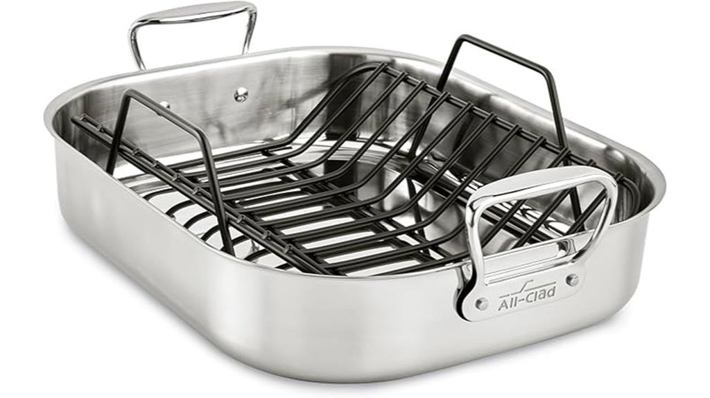 stainless steel roaster set