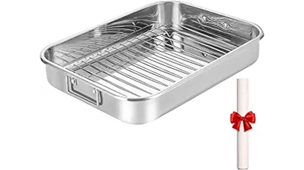 stainless steel roasting pan