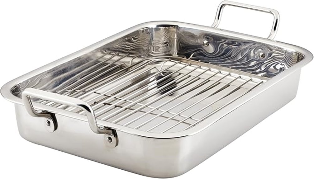 stainless steel roasting pan