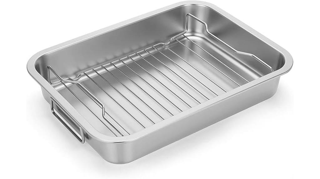 stainless steel roasting pan