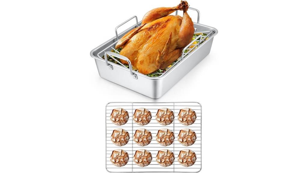 stainless steel roasting pan