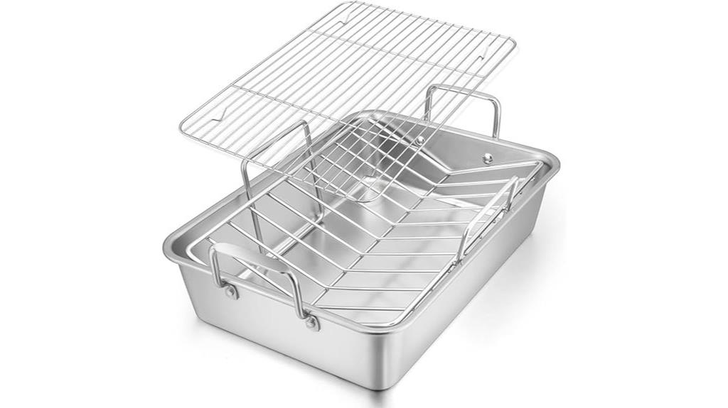 stainless steel roasting pan