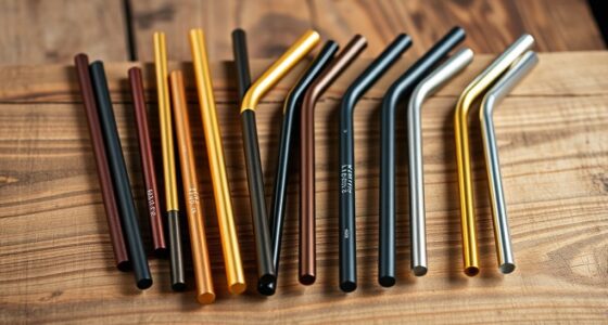 stylish eco friendly metal straws