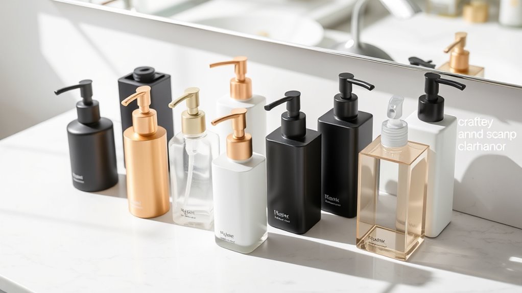 stylish foaming soap dispensers