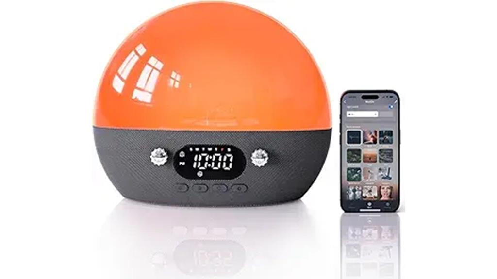 sunrise alarm with bluetooth