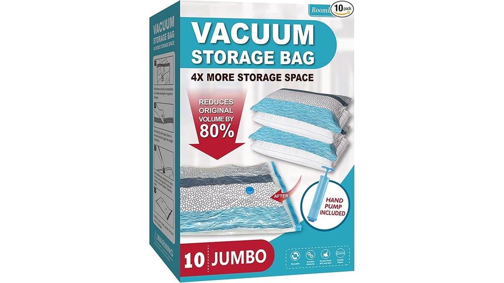 ten jumbo vacuum storage bags