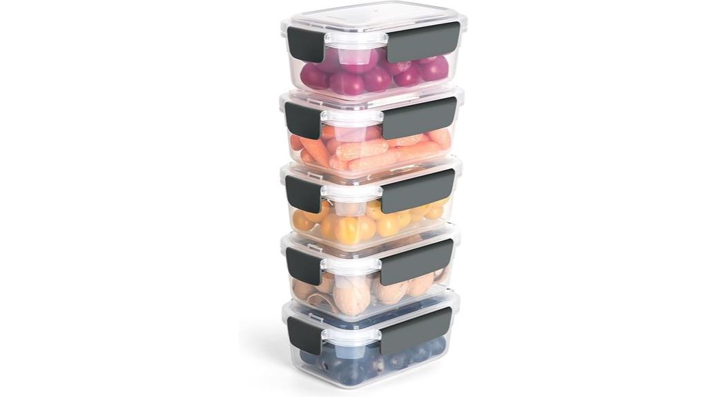 three pack plastic containers