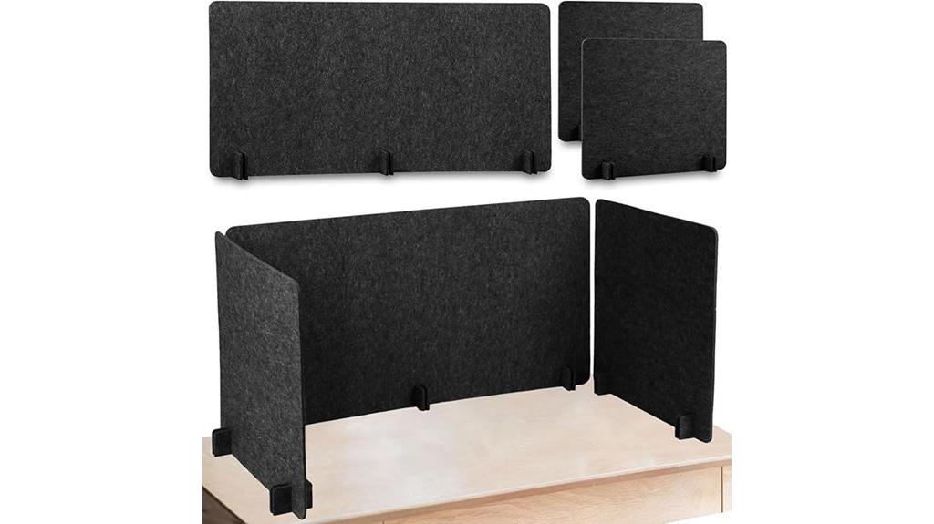 three piece desk divider