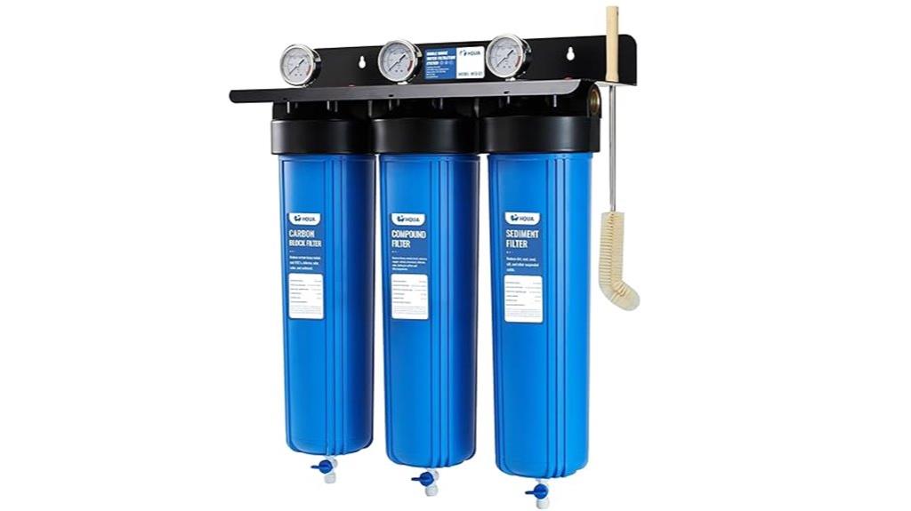 three stage whole house filtration