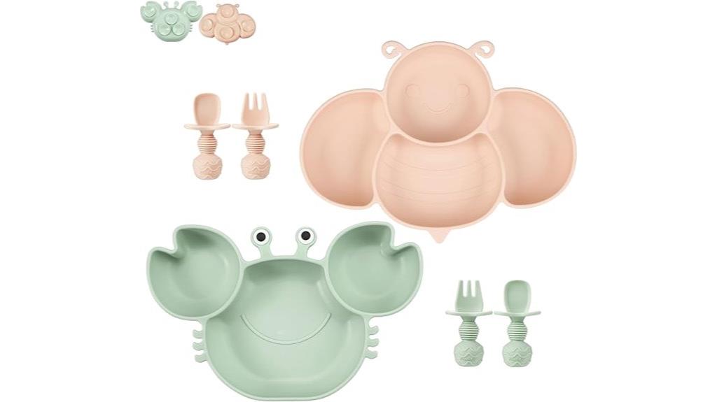 toddler silicone suction plates