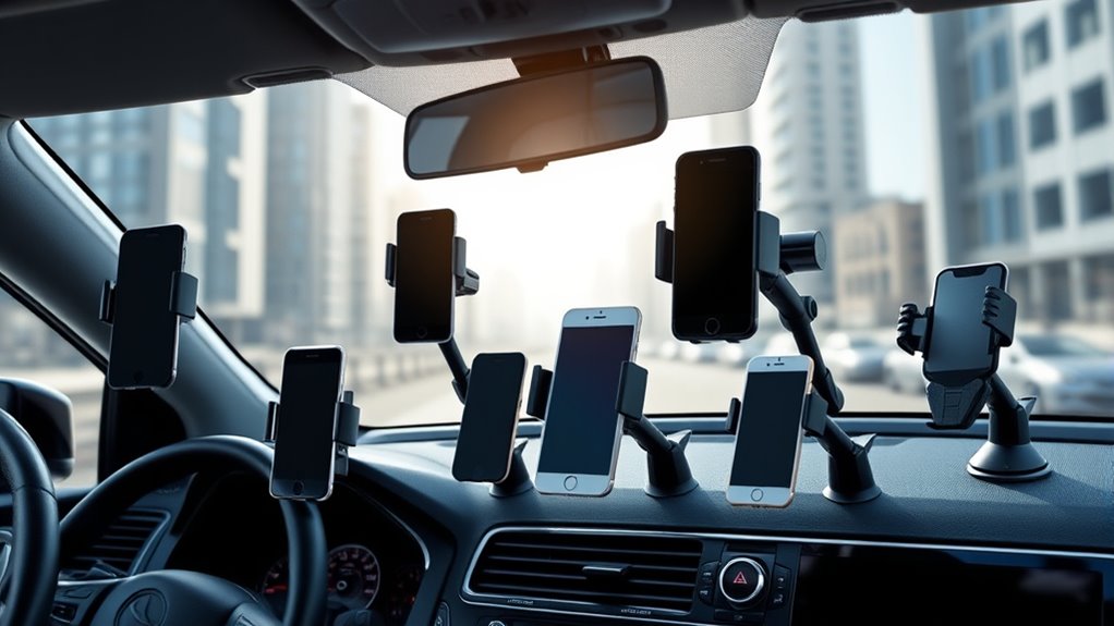 top car phone holders