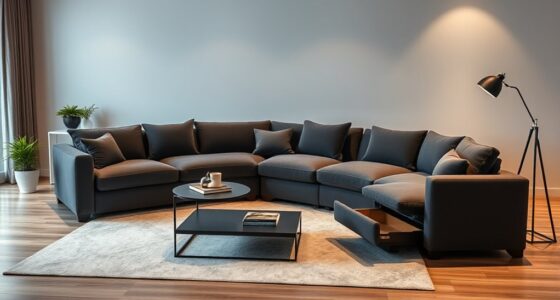 top convertible u shaped sofas