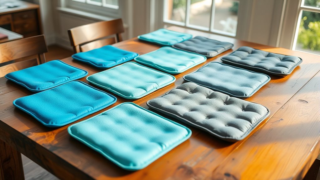 top cooling lap pads