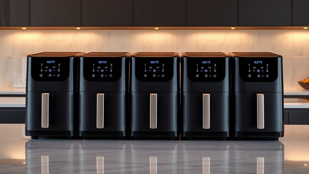top double door air fryers