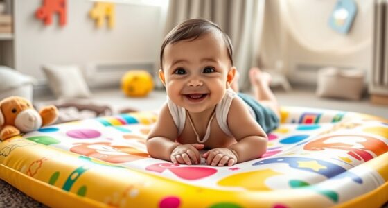 top inflatable tummy time mats