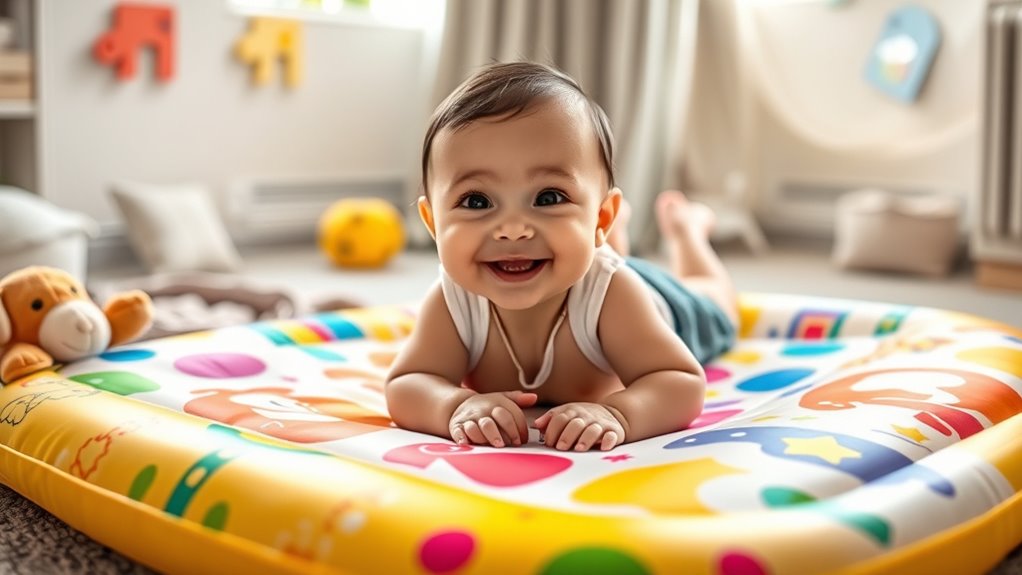 top inflatable tummy time mats