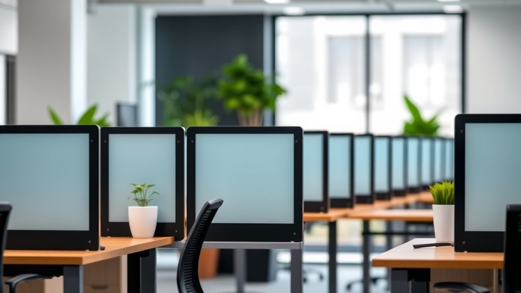 top noise blocking desk dividers