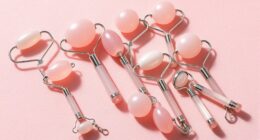 top rose quartz face rollers