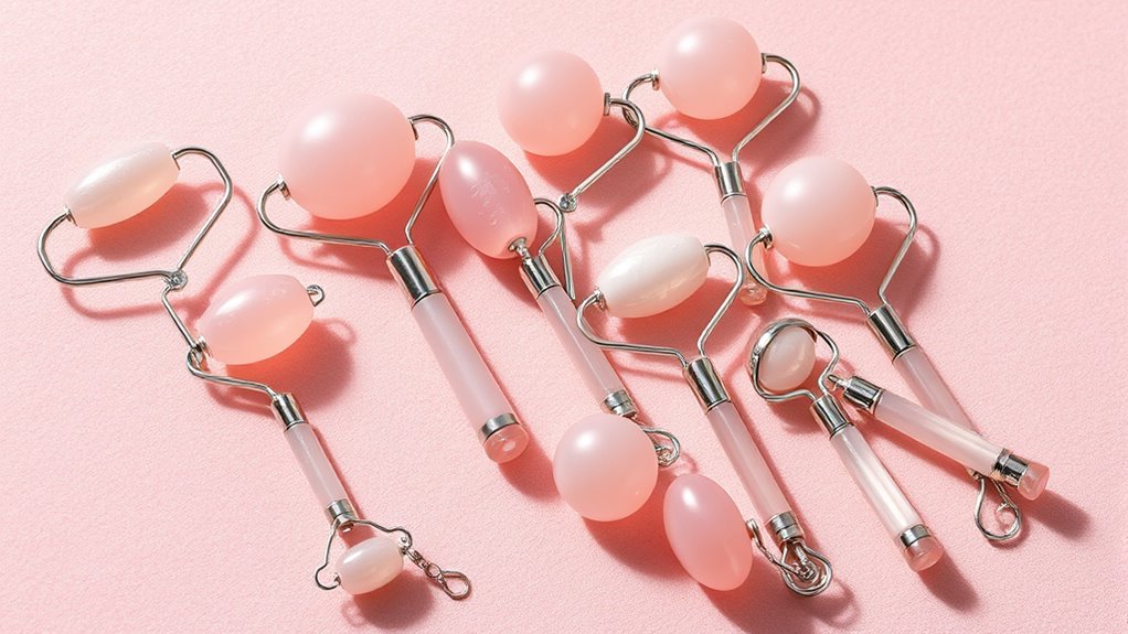 top rose quartz face rollers