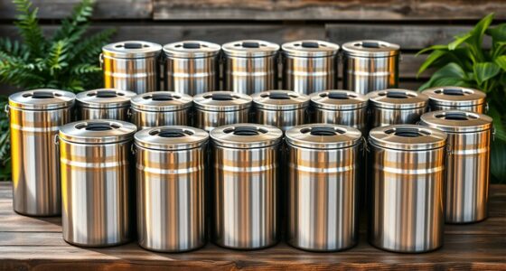 top stainless steel compost bins