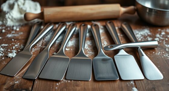 top stainless steel dough scrapers