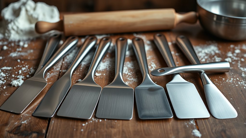 top stainless steel dough scrapers