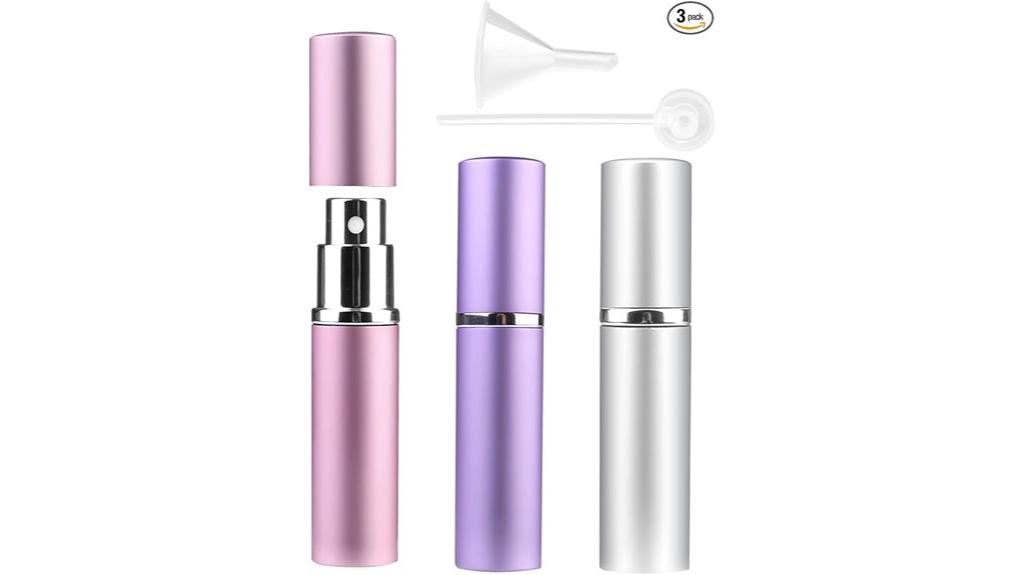 travel sized refillable perfume bottles