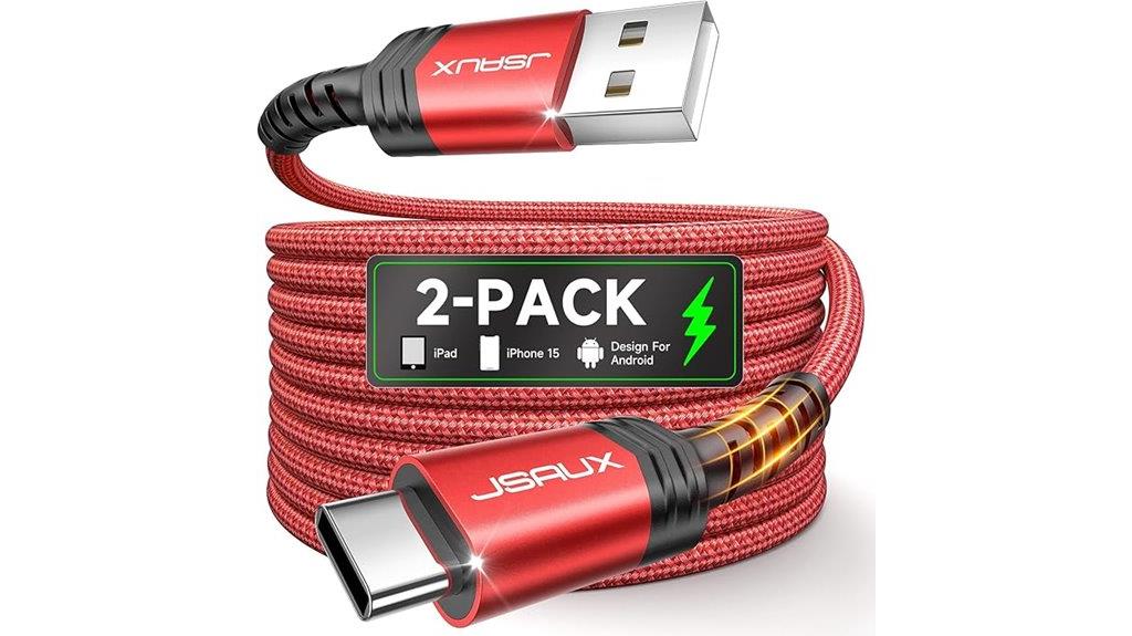 two pack usb c cables