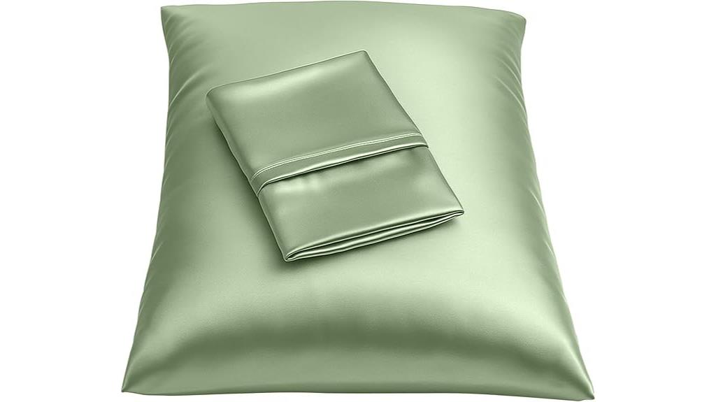 two queen satin pillowcases
