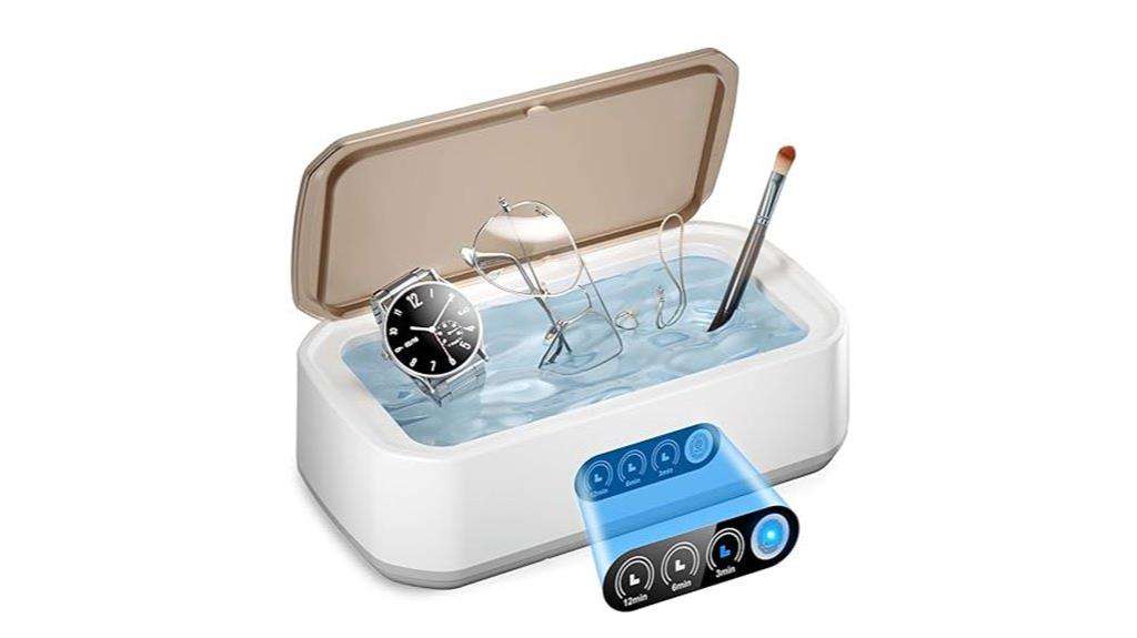 ultrasonic jewelry and denture cleaner