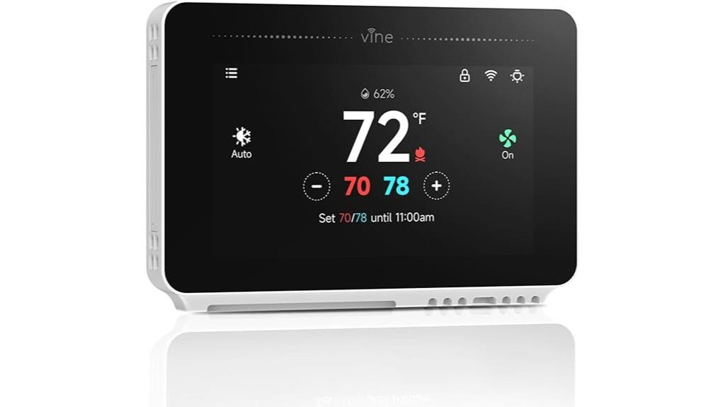 vine touch screen thermostat