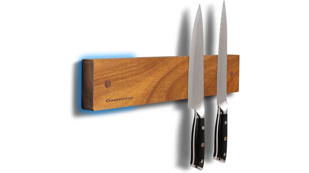 wall mounted magnetic knife rack