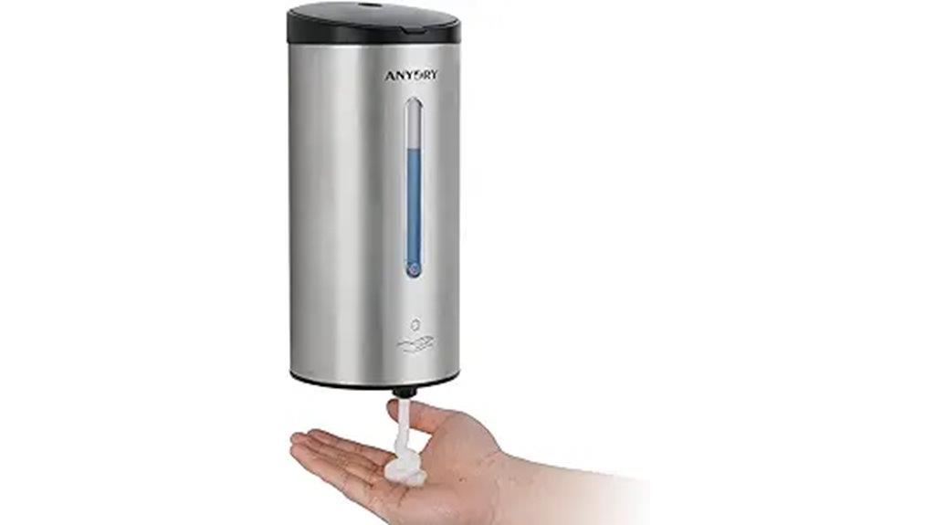wall mounted stainless steel soap dispenser