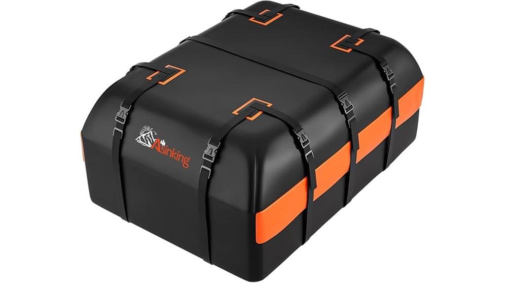 waterproof 21 cubic foot roof carrier