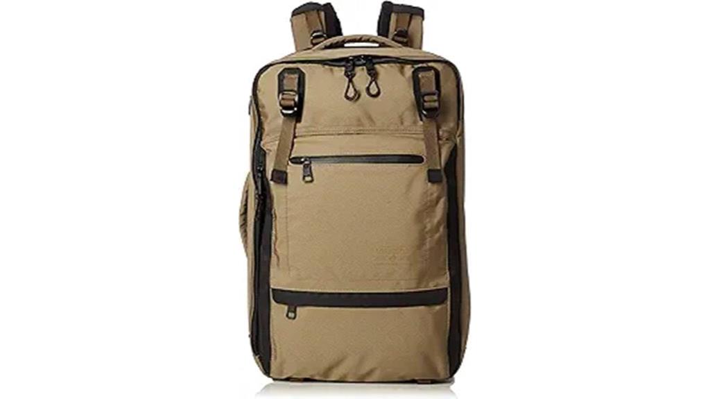 waterproof khaki cordura backpack