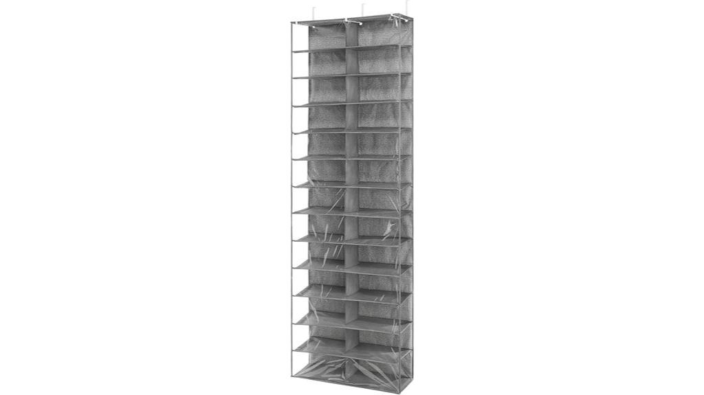 whitmor gray shoe organizer