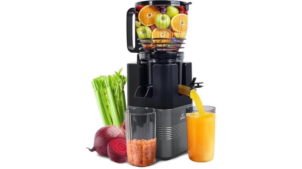 wide feed juicer efficiency