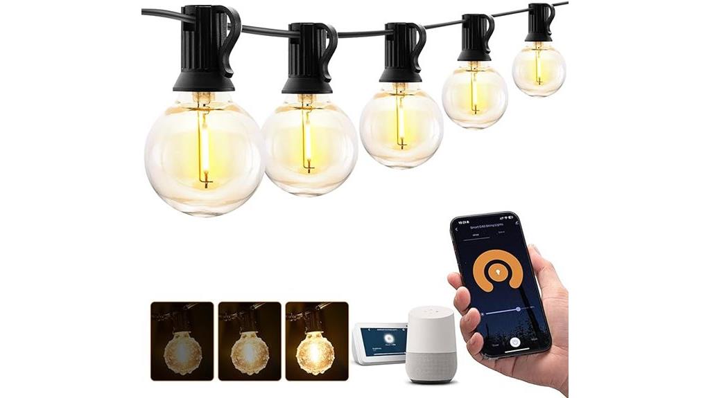 wifi dimmable patio lights