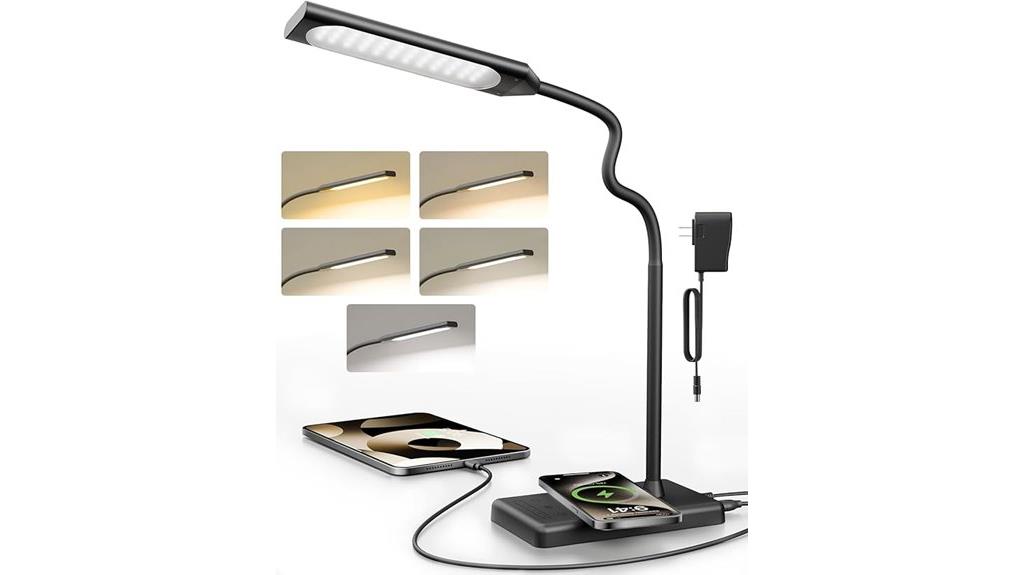 wireless charging touch lamp