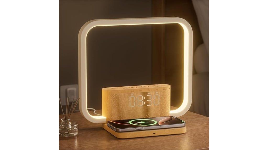 wireless charging touch lamp