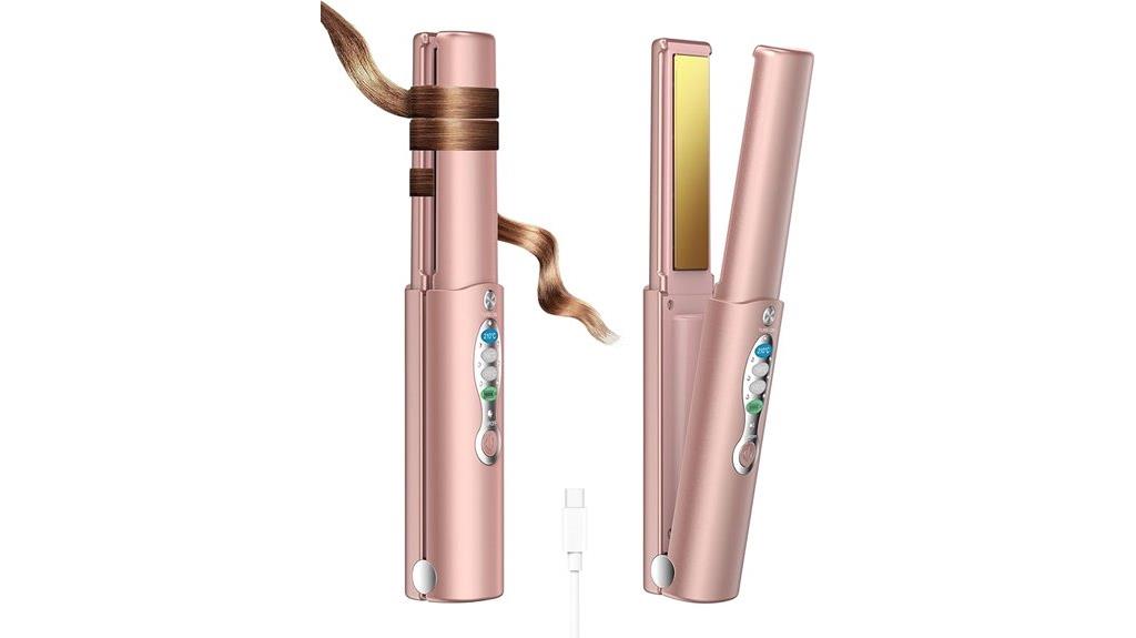 wireless titanium hair straightener