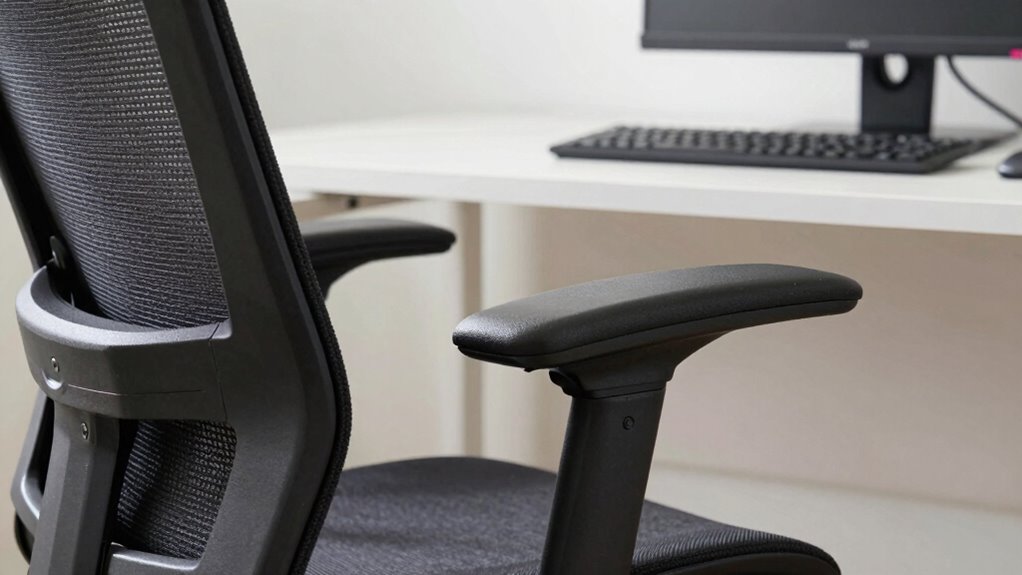 adjust armrests for comfort