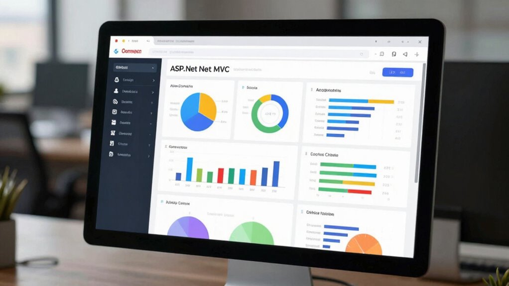 asp net mvc dashboard setup
