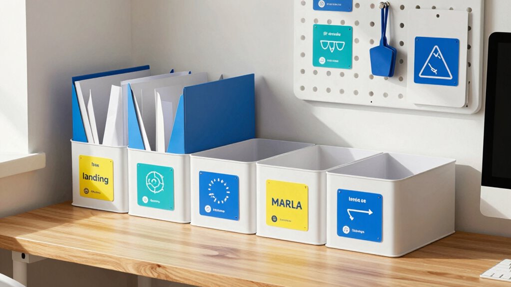 clear consistent organized labeling