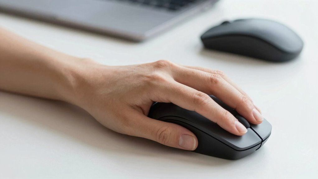 comfortable natural hand positioning