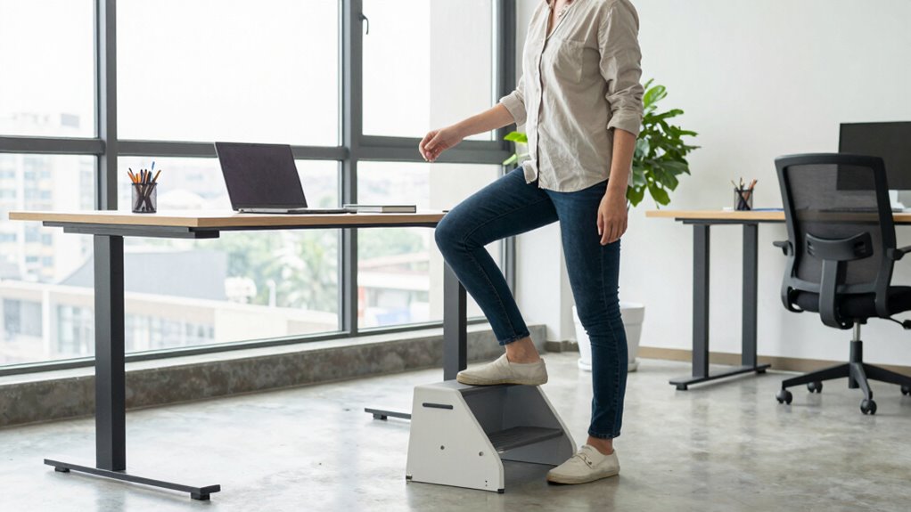 comfortable standing desk transition