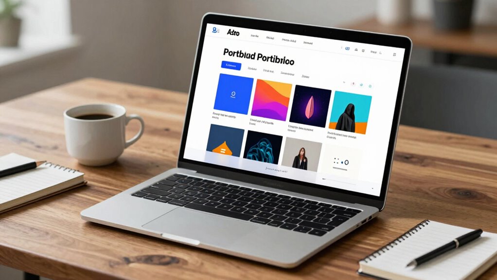 create a personal portfolio website