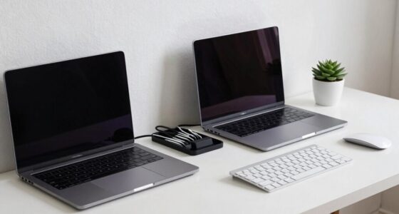 dual computer desk setup