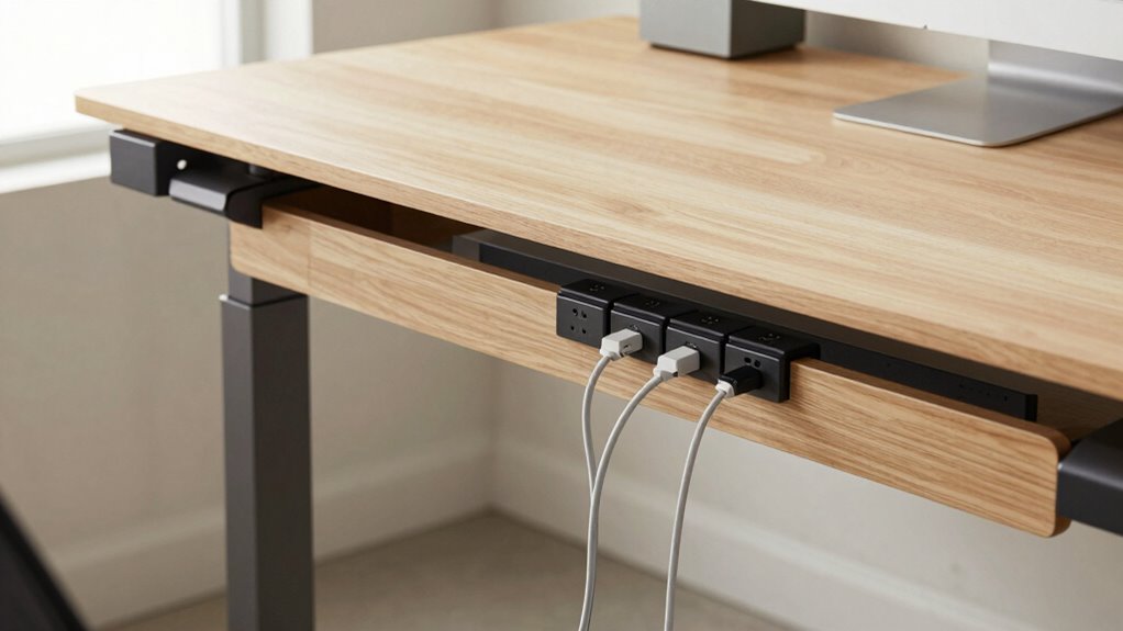 effective sit stand cable organization